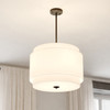 Burnaby 20.5-in 4 Light Pendant Black (P0392)