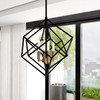 Rad 17.5-in. 4 Light Pendant Black and Natural Brass (P0372)