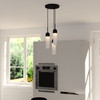 Vaxcel Thalia 10-in. 3 Light Pendant Matte Black (P0423)