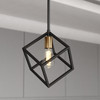 Deering 9-in 1 Light Mini Pendant Matte Black and Satin Brass (P0401)