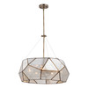 Euclid 24 in.W  5 Light Pendant Aged Brass (P0318)