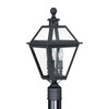 Nottingham 9-in Outdoor Post Light Textured Black (T0082)
