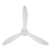 Mission Bay 72" 3 Blade DC Fan w/LED Light, 6 inch Rod, 12 Inch Rod Smart Control , White,White Accents, White Blades (235501-7201A)