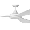 Mission Bay 72" 3 Blade DC Fan w/LED Light, 6 inch Rod, 12 Inch Rod Smart Control , White,White Accents, White Blades (235501-7201A)