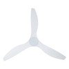 Surfline 60" 3 Blade  DC Fan w/LED Light, 5.5 in Rod,12 inch Rod, Smart Control, White , White Accents, White Blades (235112-6001A)