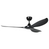 Mission Bay 60" 3 Blade DC Fan w/6 inch Rod, 12 Inch Rod Smart Control, Black, Black Accents, Black Blades (235500-6002A)