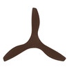 Surfline 52" 3 Blade DC Fan w/5.5" Rod, Smart Control, Black, Black Accents, Walnut Blades   (235111-5225A)