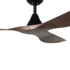 Surfline 52" 3 Blade DC Fan w/5.5" Rod, Smart Control, Black, Black Accents, Walnut Blades   (235111-5225A)