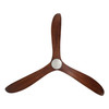 Westerly 84" 3 Blade DC Fan w/6" & 18" Rod, Smart Control, Light Sold Separately, Brushed Nickel/Brushed Nickel Accents/Acacia Blades (235400-8432A)