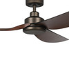 Arlington 56" 3 Blade DC Fan 4.5" Rod, Smart Compatible (kit sold separately) Oil Rubbed Bronze, Oil Rubbed Bronze Accents, Koa Blades (235144-5612A)
