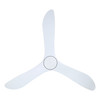Westerly 60" 3 Blade DC Fan w/6" & 12" Rod, Smart Control, Light Sold Separately, White /White Accents/White Blades (235400-6001A)