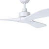 Westerly 60" 3 Blade DC Fan w/6" & 12" Rod, Smart Control, Light Sold Separately, White /White Accents/White Blades (235400-6001A)
