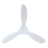 Mission Bay 60" 3 Blade DC Fan w/6 inch Rod, 12 Inch Rod Smart Control , White,White Accents, White Blades (235500-6001A)