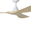 Surfline 52" 3 Blade DC Fan w/5.5" Rod, Smart Control, White, White Accents, Coastal Oak Blades  (235111-5216A)