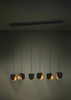 Serenara 6-Light Black and Gold Pendant Light (390184A)