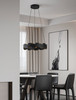 Altagracia 24.17-inch Black and Gold 3CCT LED Pendant Light (390031A)