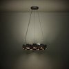 Altagracia 24.17-inch Black and Gold 3CCT LED Pendant Light (390031A)