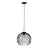 Venezuela 15.35-inch 1-Light Black Pendant Light (901002A)