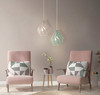 Carlton-P 1-Light Pastel Apricot Pendant Light (49024A)
