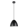 Sarabia 10.83-inch 1-Light Black and Matte White Pendant Light (205419A)