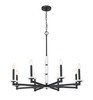 Kaden 8 Light Chandelier in Matte Black (3045-8MB)