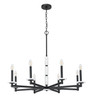 Kaden 8 Light Chandelier in Matte Black (3045-8MB)