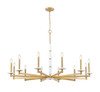 Kaden 12 Light Chandelier in Modern Gold (3045-12MGLD)