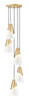 Aimie 5 Light Chandelier in Modern Gold (828P7-5R-MGLD)