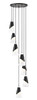 Aimie 7 Light Chandelier in Matte Black (828P6-7R-MB)