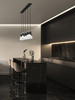 Aimie 5 Light Linear Chandelier in Matte Black (828P6-5L-MB)