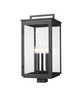 Z-Lite Hartwell 5 Light Outdoor Post Mount Fixture in Sand Black (5019PHXLS-BK)