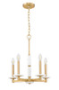 Kaden 5 Light Chandelier in Modern Gold (3045-5MGLD)