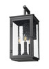 Hartwell 3 Light Outdoor Wall Light in Sand Black (5019M-BK)