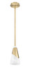 Aimie 1 Light Pendant in Modern Gold (828P6-ROD-MGLD)