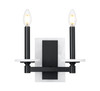 Z-Lite Kaden 2 Light Wall Sconce in Matte Black (3045-2S-MB)
