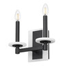 Z-Lite Kaden 2 Light Wall Sconce in Matte Black (3045-2S-MB)