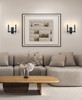 Z-Lite Kaden 2 Light Wall Sconce in Matte Black (3045-2S-MB)