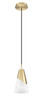 Aimie 1 Light Pendant in Modern Gold (828P6-MGLD)