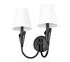 Claudelle 2 Light Wall Sconce in Matte Black (4014-2S-MB)