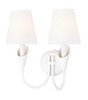 Claudelle 2 Light Wall Sconce in Textured White (4014-2S-TW)