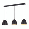 Z-Studio 3 Light Pendant in Satin Black (6012P12-3L-SBK)