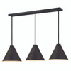Eaton 3 Light Pendant in Matte Black (6011P18-3L-MB)