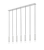 Stari 7 Light Linear Chandelier in Brushed Nickel (1956P-7L-BN)