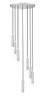 Stari 7 Light Chandelier in Brushed Nickel (1956P-7R-BN)