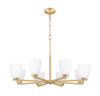 Naya 8 Light Chandelier in Modern Gold (7518-8MGLD)