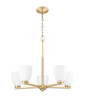 Naya 5 Light Chandelier in Modern Gold (7518-5MGLD)