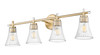 Z-Lite Belle 4 Light Vanity in Modern Gold (7519-4V-MGLD)