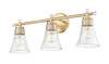 Z-Lite Belle 3 Light Vanity in Modern Gold (7519-3V-MGLD)