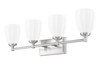 Oren 4 Light Vanity in Brushed Nickel (7004-4V-BN)