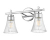 Belle 2 Light Vanity in Chrome (7519-2V-CH)